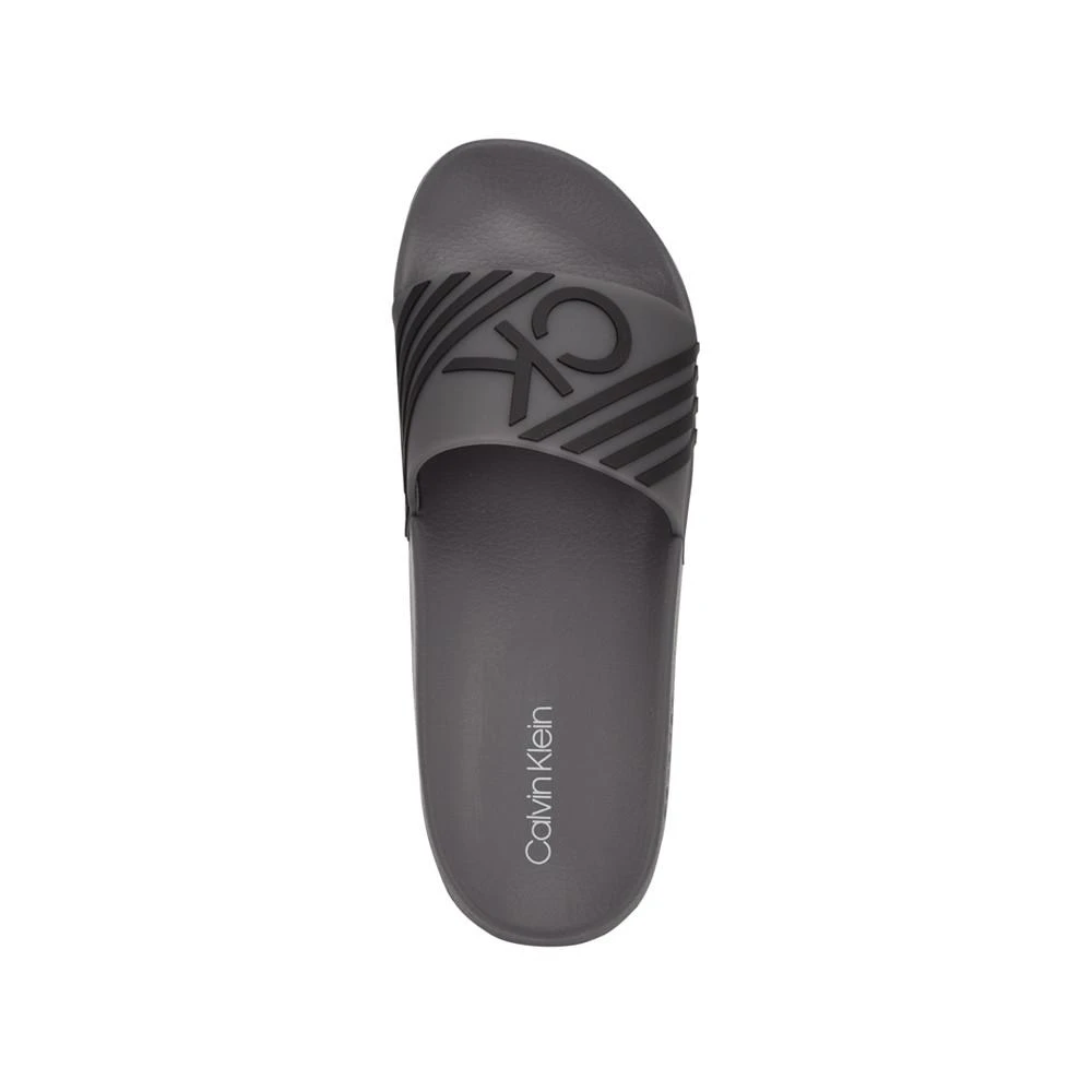 商品Calvin Klein|Men's Averil Slide Slip-on Sandals,价格¥368,第4张图片详细描述