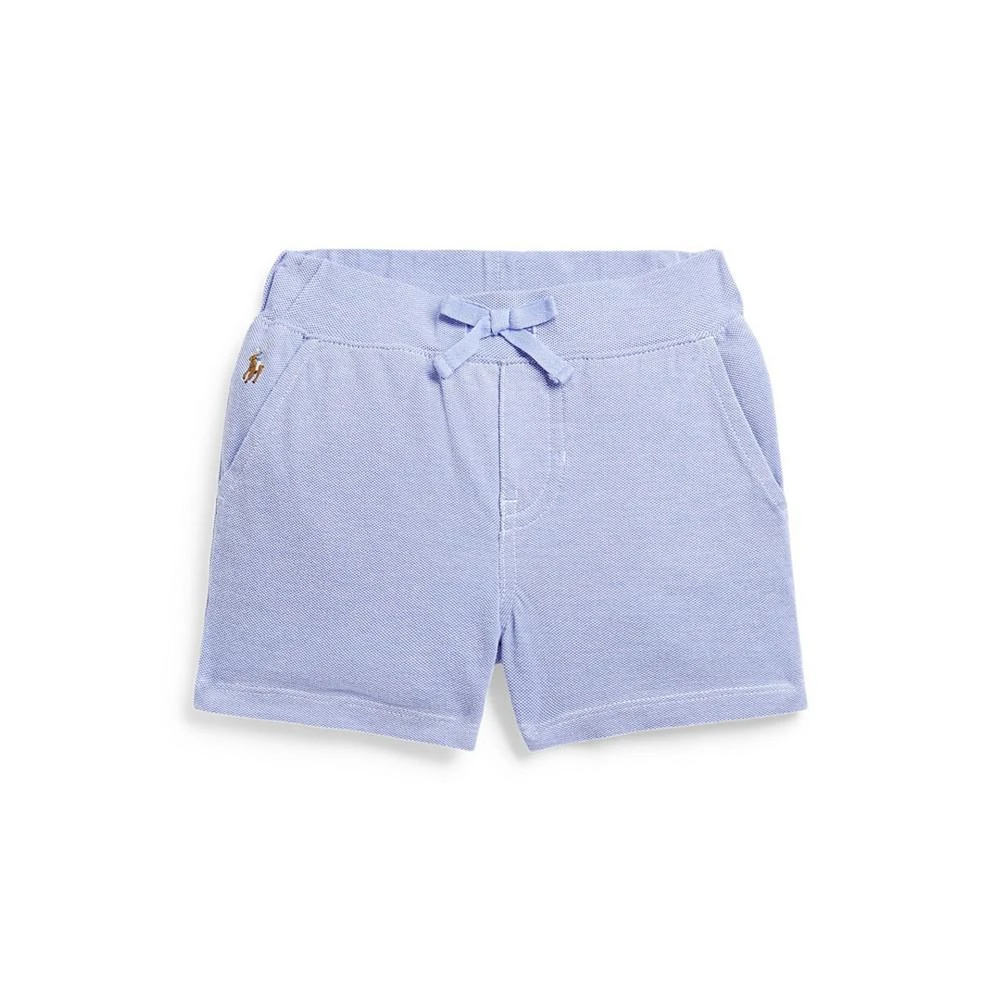 商品Ralph Lauren|Baby Boys Knit Oxford Drawstring Shorts With Pockets,价格¥158,第1张图片