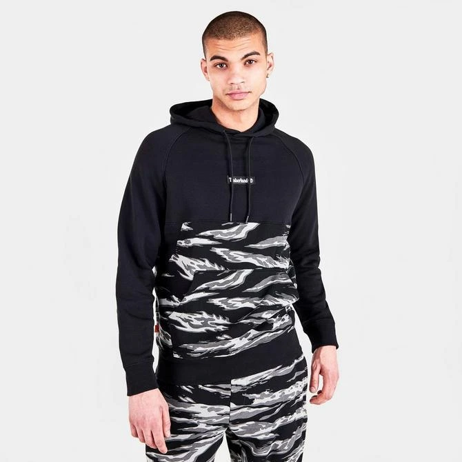 商品Timberland|Men's Timberland White Tiger Camo Print Pullover Hoodie,价格¥452,第3张图片详细描述