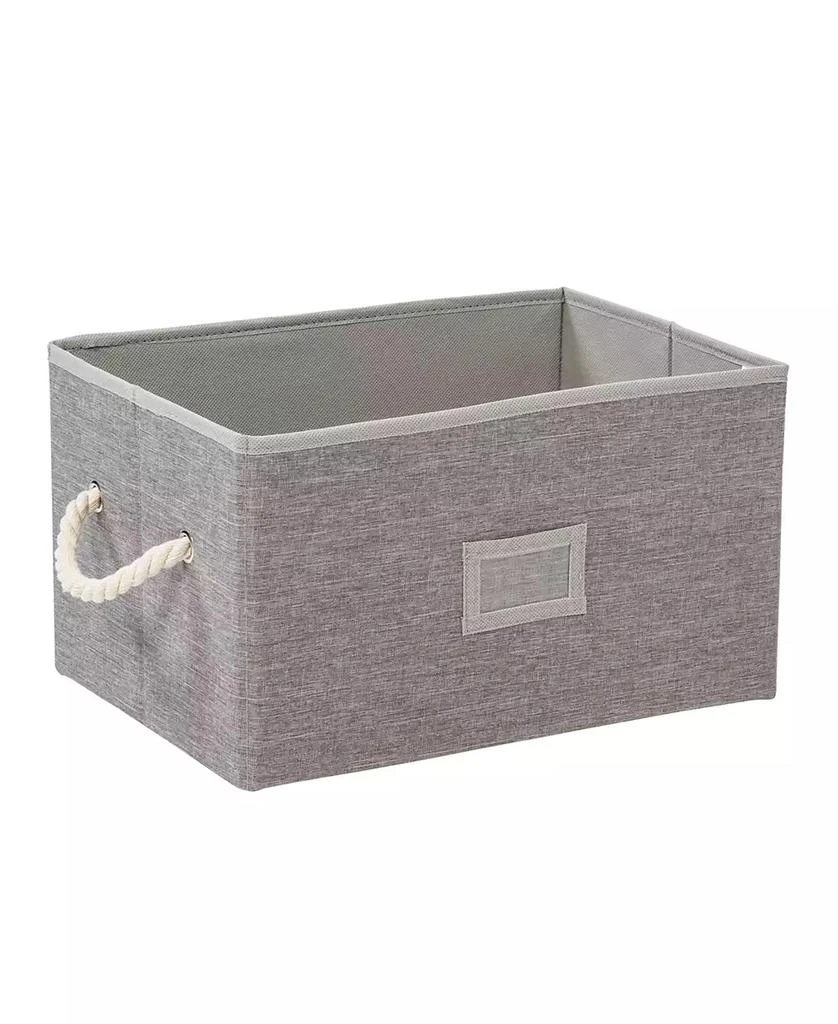 Set of 3 Large Fabric Storage Bins with Handles, Heather 商品