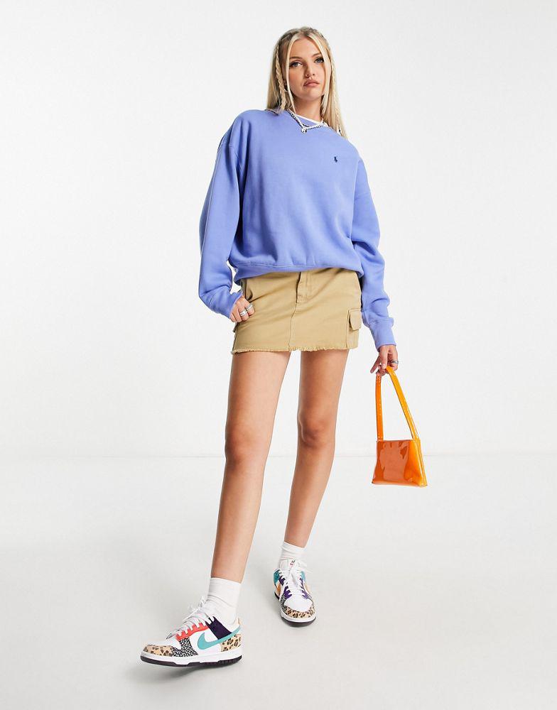 Polo Ralph Lauren good vibes sweatshirt in blue商品第3张图片规格展示