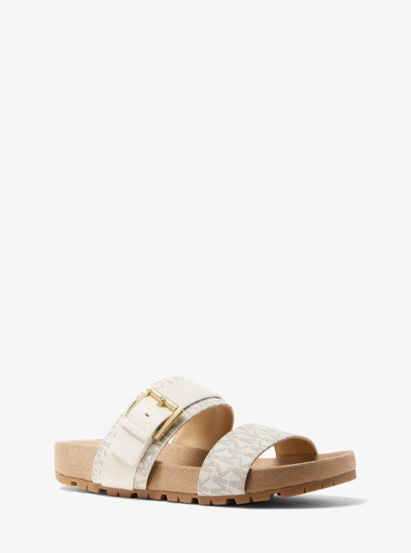 商品Michael Kors|Mylah Logo and Leather Sandal,价格¥453,第1张图片