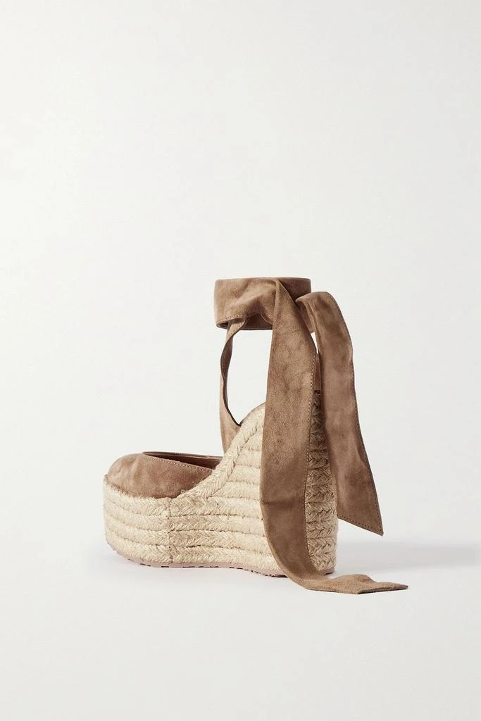 商品Gianvito Rossi|70 suede wedge espadrilles,价格¥3697,第3张图片详细描述