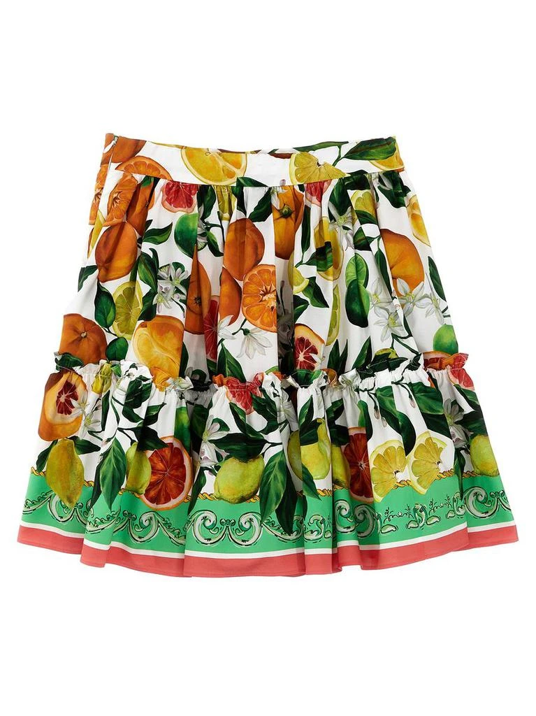 商品Dolce & Gabbana|Dolce & Gabbana Kids Fruit Print Skirt,价格¥2617,第2张图片详细描述