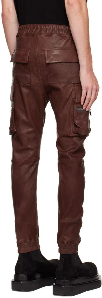 商品Rick Owens|Burgundy Mastocon Leather Pants,价格¥9315,第3张图片详细描述