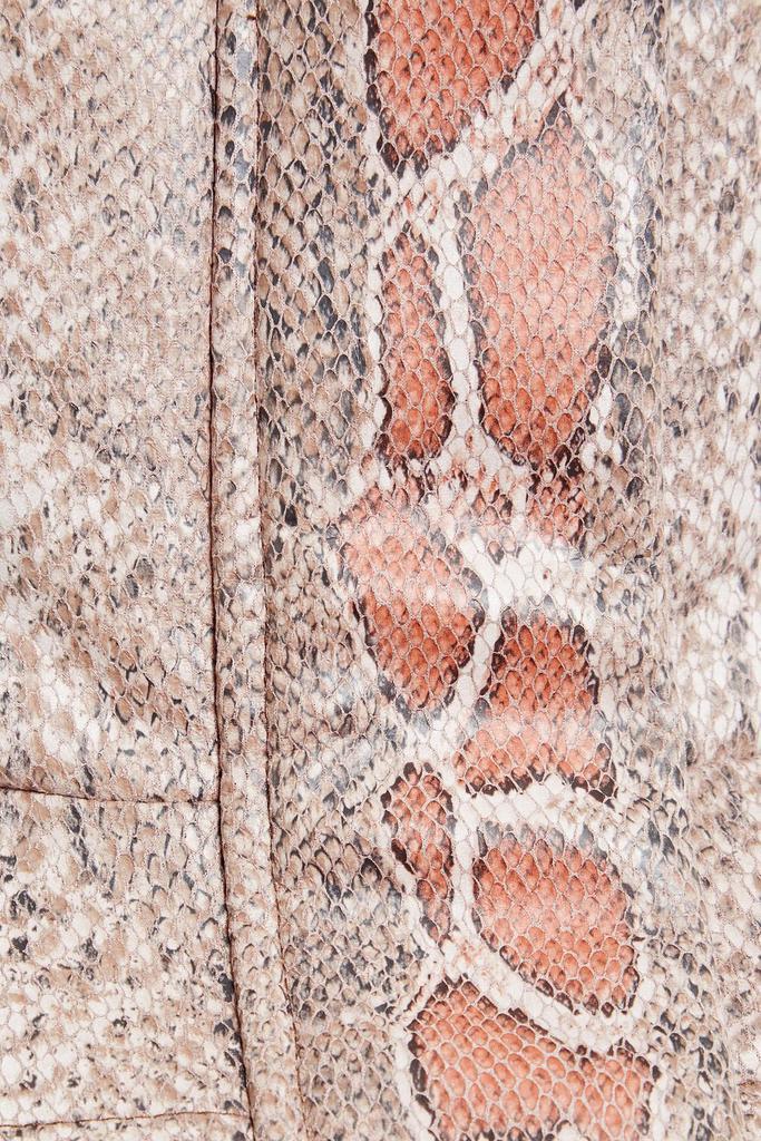 商品Unreal Fur|Quilted faux snake-effect leather jacket,价格¥1923,第6张图片详细描述