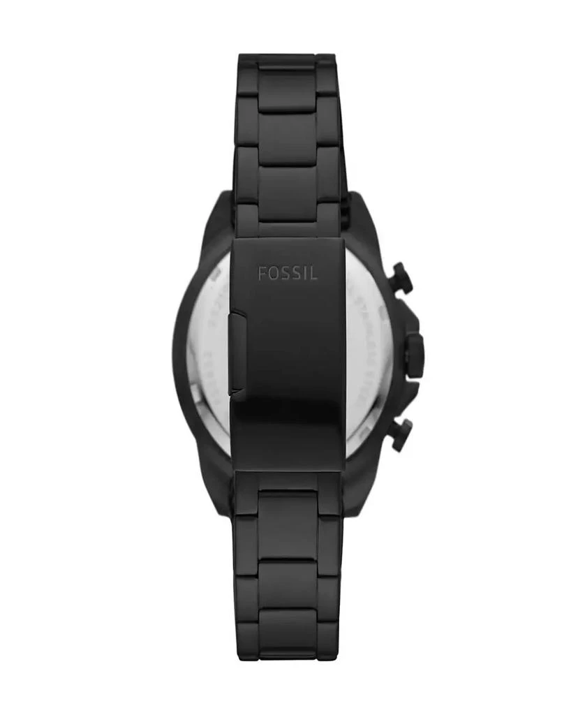 商品Fossil|Men's Bronson Chronograph Black Stainless Steel Bracelet Watch 44mm,价格¥1022,第2张图片详细描述