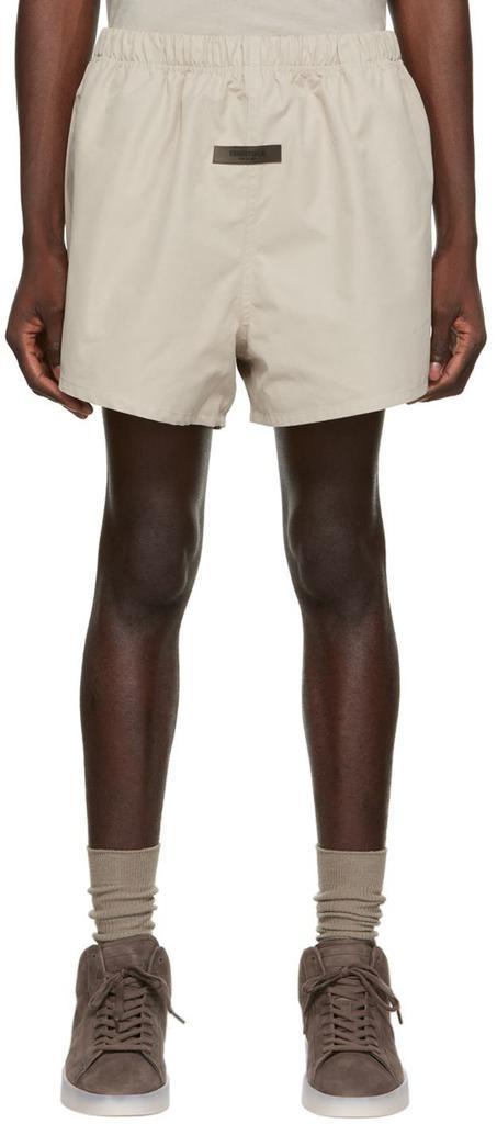 商品Essentials|Gray Cotton Shorts,价格¥499,第1张图片