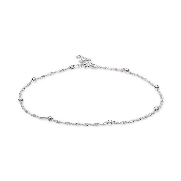 商品Giani Bernini|Singapore Link & Ball Choker Necklace in Sterling Silver, Created for Macy's,价格¥386,第1张图片