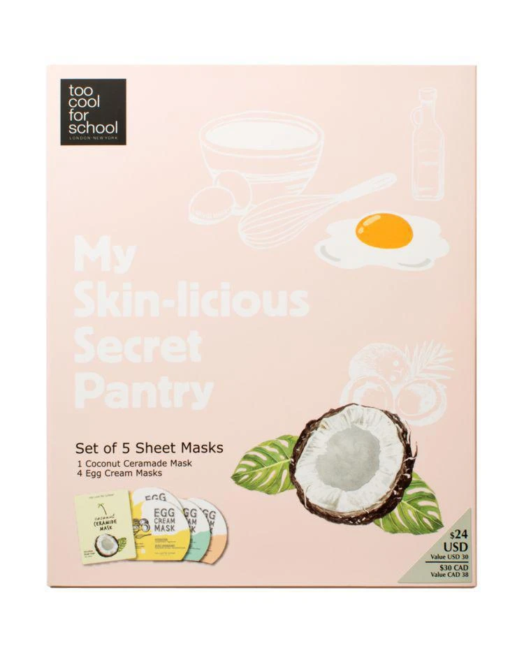 商品Too Cool For School|My Skin-licious Pantry Sleeping Pack & Sheet Mask Set,价格¥180,第2张图片详细描述