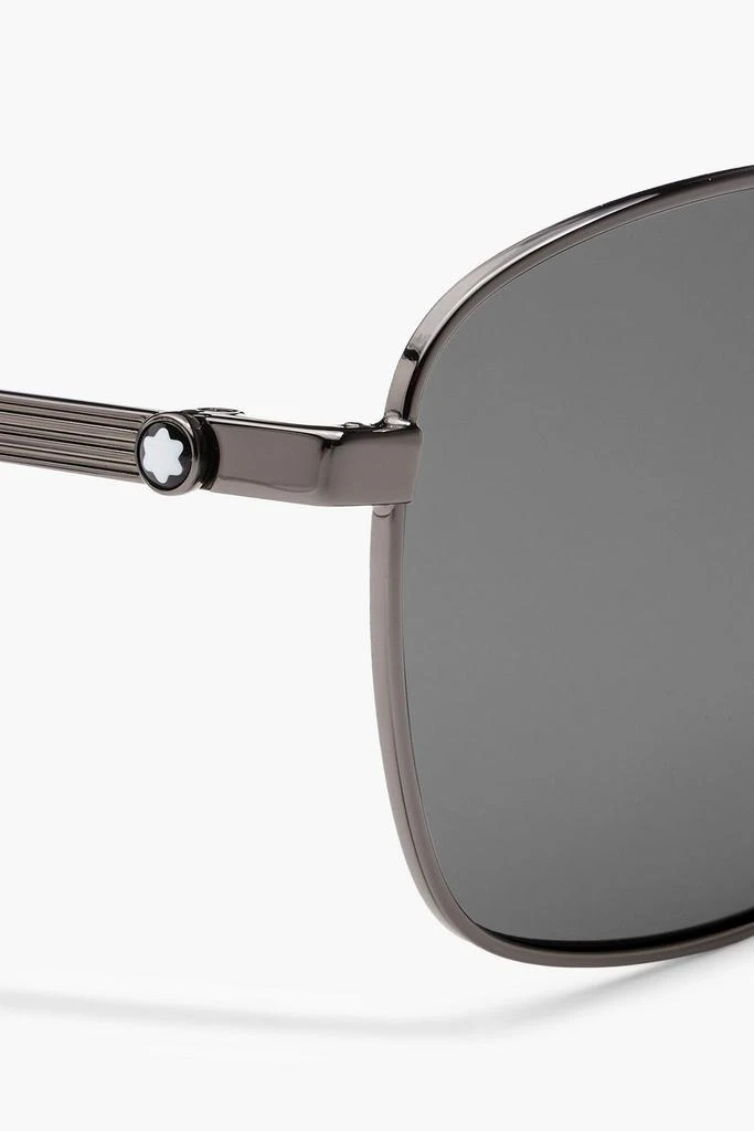 商品MontBlanc|Aviator-style gunmetal-tone sunglasses,价格¥1723,第4张图片详细描述