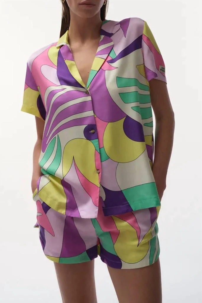 商品LOVE STORIES|Bridget/brad Pucci Abstract Style Pj Short Set In Multi Print,价格¥1235,第1张图片