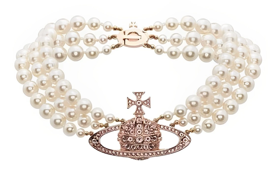 商品[国内直发] Vivienne Westwood|时尚休闲温柔百搭 珍珠 项链 女款,价格¥4129,第1张图片