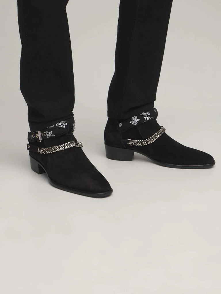 商品AMIRI|Bandana Buckle Suede Boots,价格¥10697,第2张图片详细描述