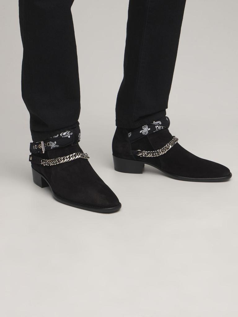 商品AMIRI|Bandana Buckle Suede Boots,价格¥10163,第4张图片详细描述