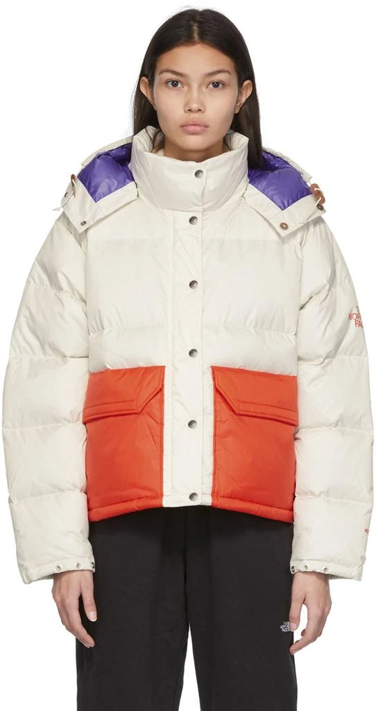 商品The North Face|Off-White Down Colorblock Sierra Jacket,价格¥2077,第1张图片