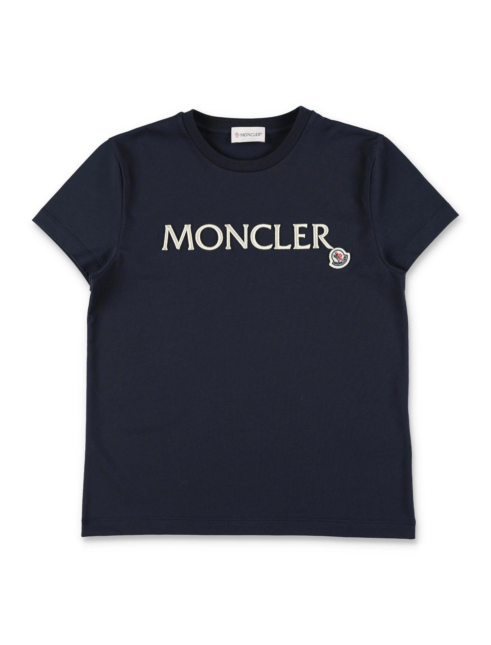 商品Moncler|Moncler 女童T恤 8C0001389AT9778 深蓝色,价格¥1283,第1张图片