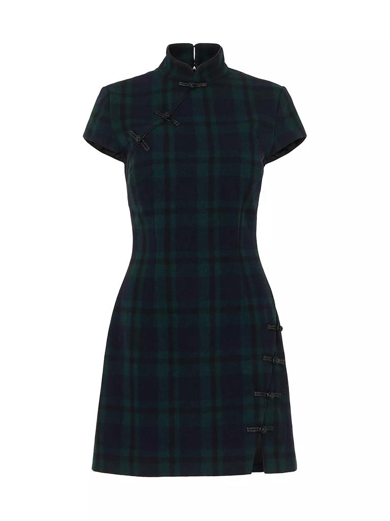 SAU LEE Wendy Plaid Wool-Blend Minidress - Dresses & Skirts - Free Shipping  - BeyondStyle