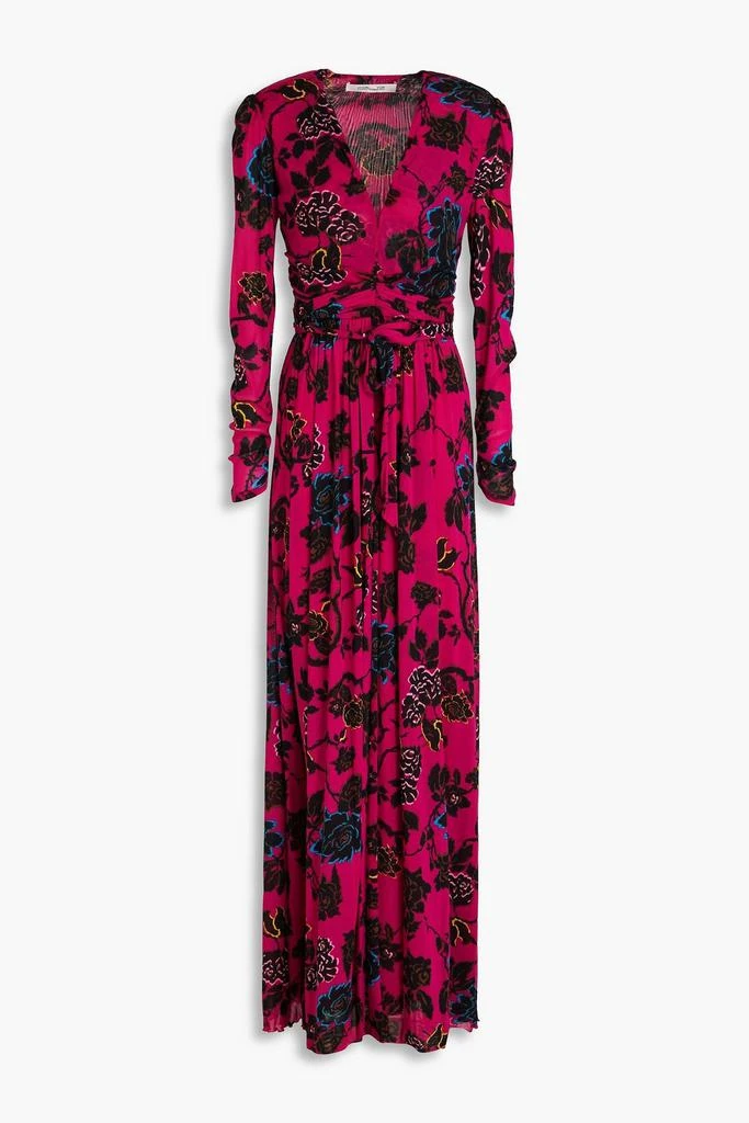 商品Diane von Furstenberg|Anne floral-print stretch-mesh maxi dress,价格¥2246,第1张图片