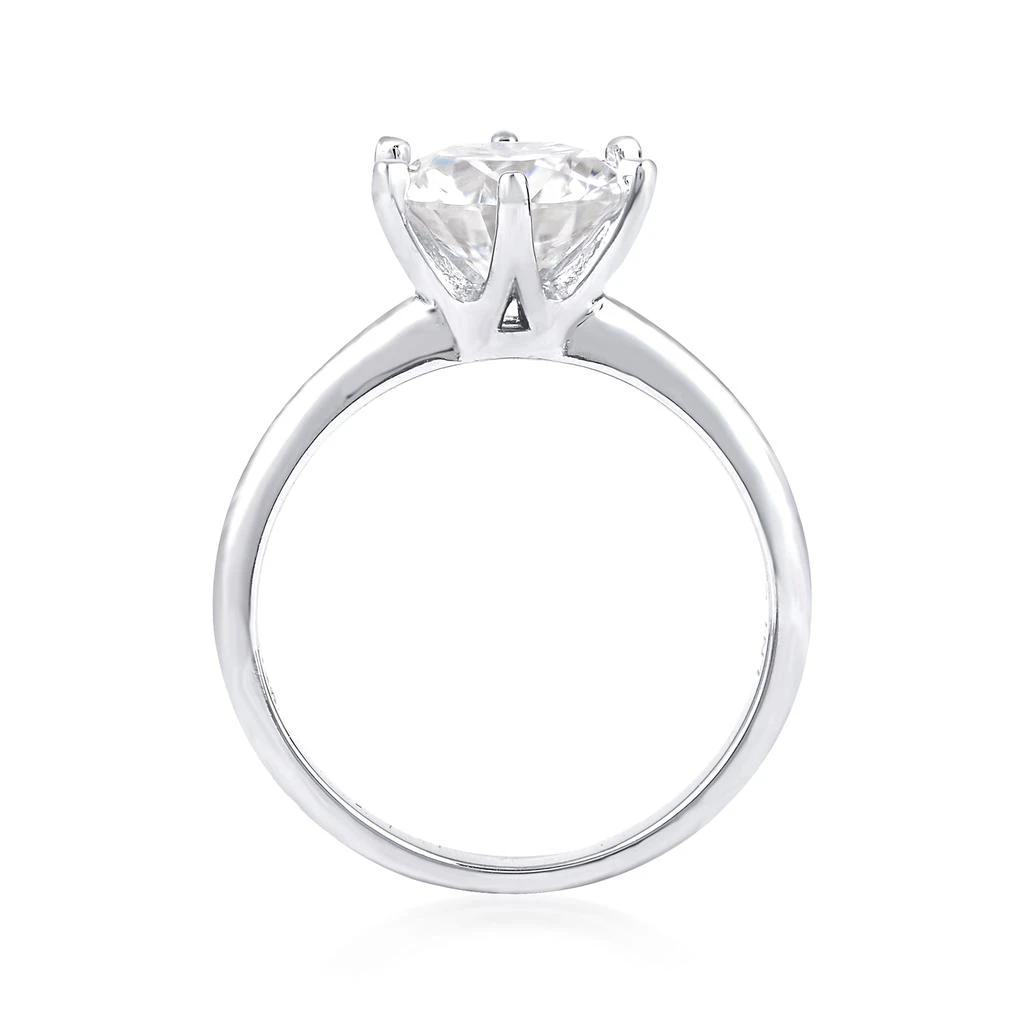商品Ross-Simons|Moissanite Ring in Sterling Silver,价格¥787,第4张图片详细描述