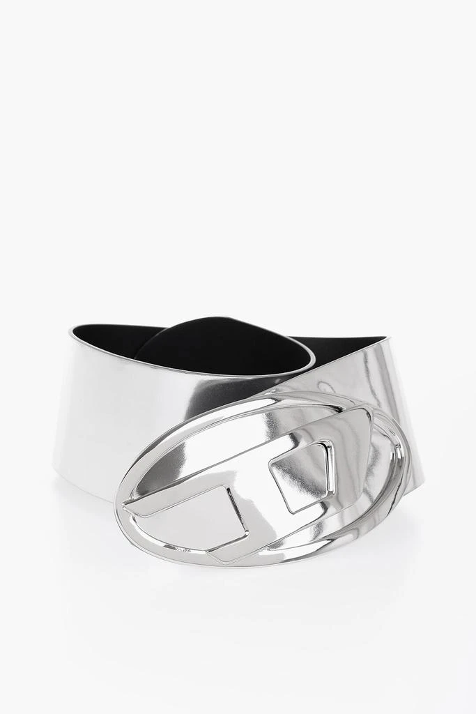 商品Diesel|B-1Dr 80 Oval Belt With Mirror Effect,价格¥1771,第1张图片