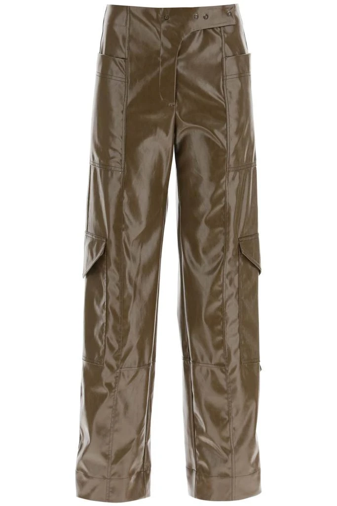 商品Ganni|faux leather cargo pants,价格¥955,第1张图片