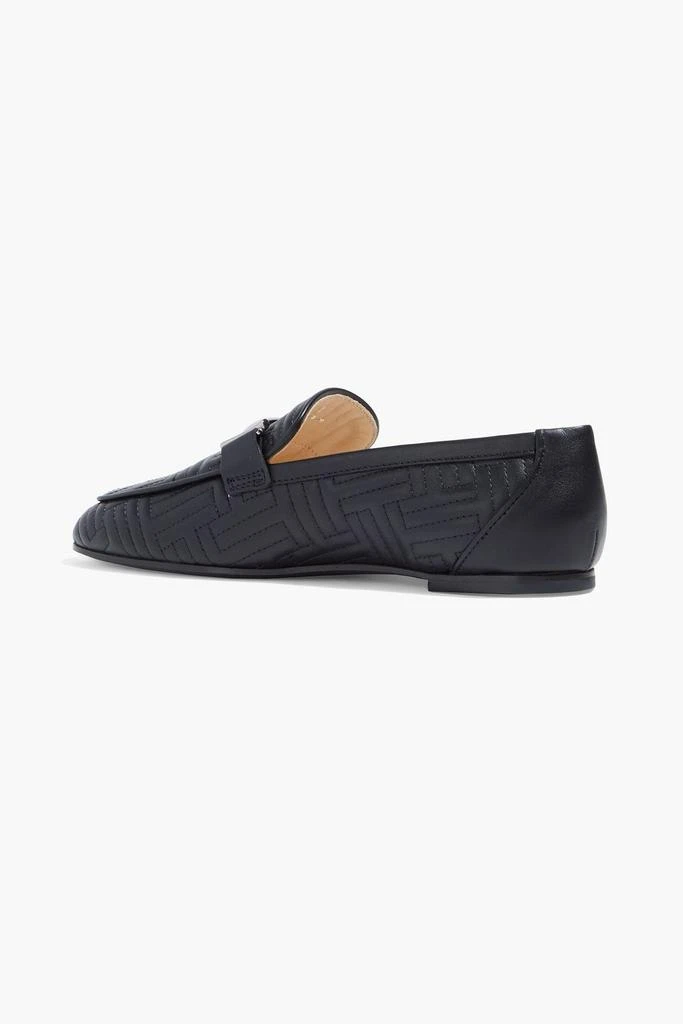 商品Tod's|Double T embellished quilted leather loafers,价格¥3463,第3张图片详细描述