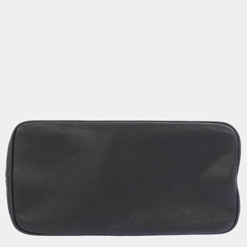商品[二手商品] Chanel|Chanel Black Caviar Leather Madallion Tote Black Bag,价格¥16643,第6张图片详细描述