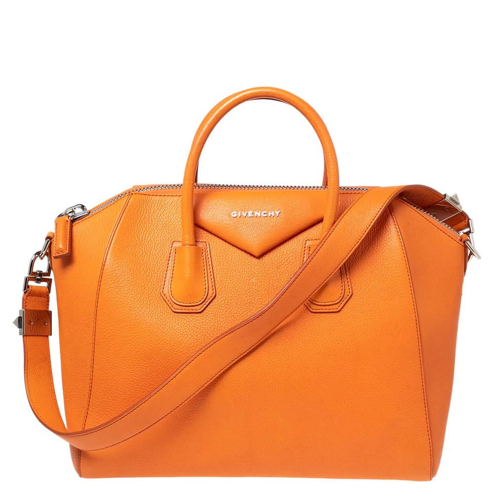 商品[二手商品] Givenchy|Givenchy Orange Leather Medium Antigona Satchel ,价格¥3856,第1张图片