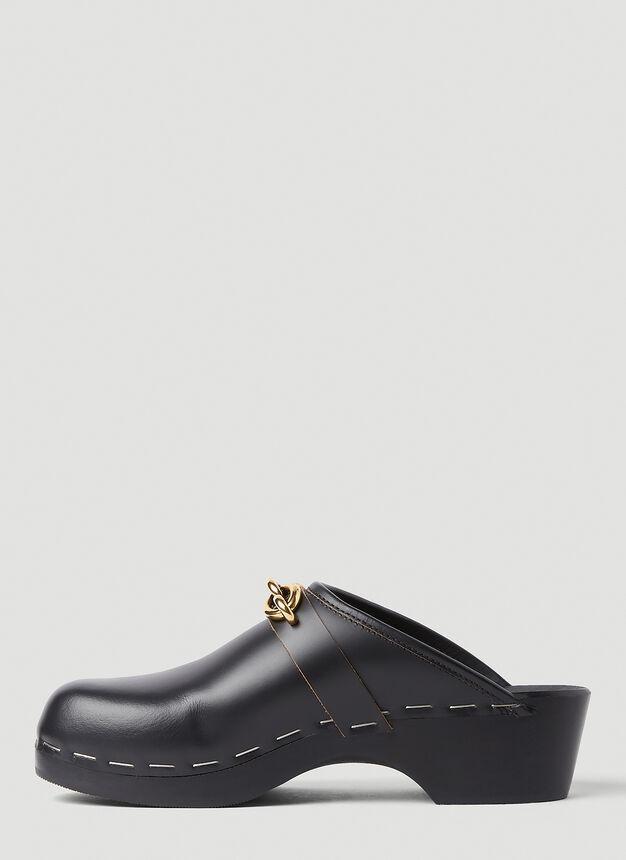 商品Yves Saint Laurent|Le Maillon Clogs in Black,价格¥6219,第5张图片详细描述