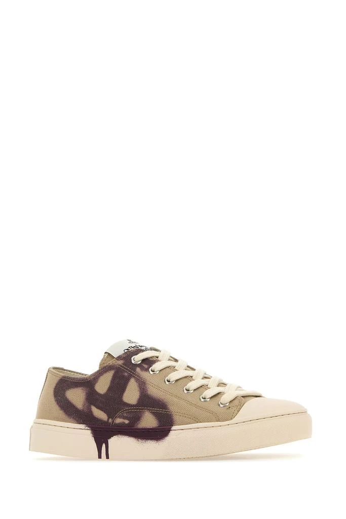 商品Vivienne Westwood|Cappuccino canvas Plimsoll Low Top 2.0 sneakers,价格¥1340,第1张图片