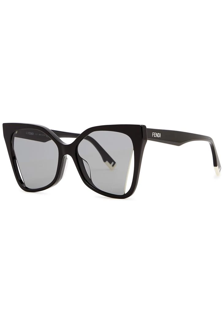 商品Fendi|Black oversized cat-eye sunglasses,价格¥2891,第1张图片