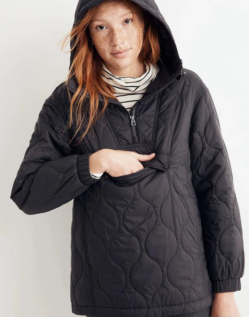 商品Madewell|Quilted Packable Popover Puffer Jacket,价格¥995,第4张图片详细描述