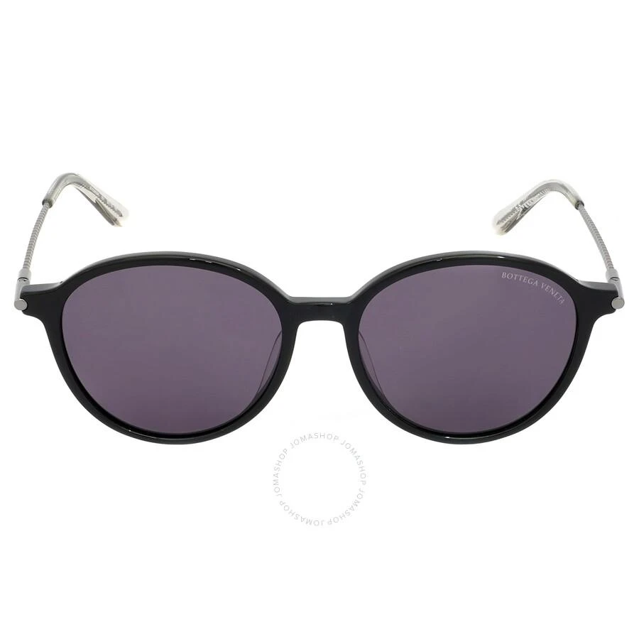 商品Bottega Veneta|Bottega Veneta Grey Round Ladies Sunglasses BV0260SK 001 55,价格¥969,第1张图片