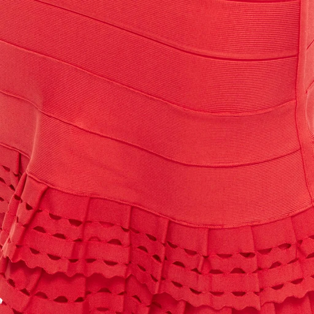 商品[二手商品] Herve Leger|Cut Out Tiered Ruffle Hem Bandage Fit Flared Dress,价格¥6692,第2张图片详细描述