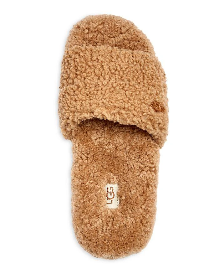 商品UGG|Women's Cozetta Curly Platform Slide Sandals,价格¥754,第3张图片详细描述