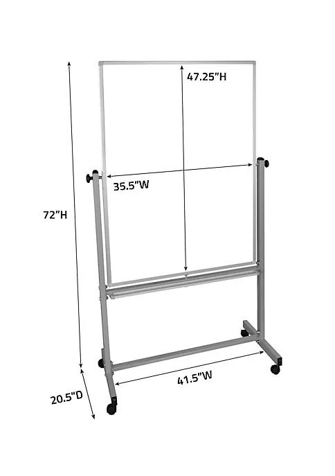 商品Luxor|Luxor 36W X 48H Double Sided Magnetic Whiteboard   1 Pack,价格¥2216,第4张图片详细描述