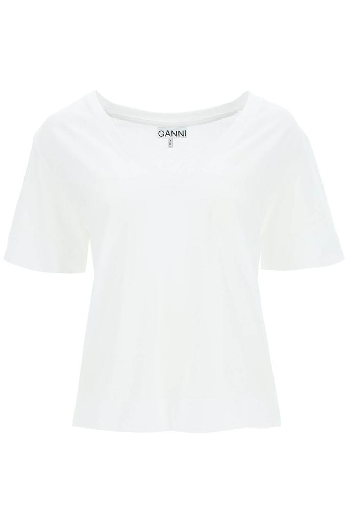 Ganni v-neck t-shirt商品第1张图片规格展示