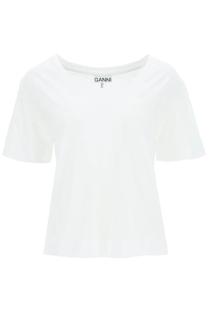 商品Ganni|Ganni v-neck t-shirt,价格¥449,第1张图片