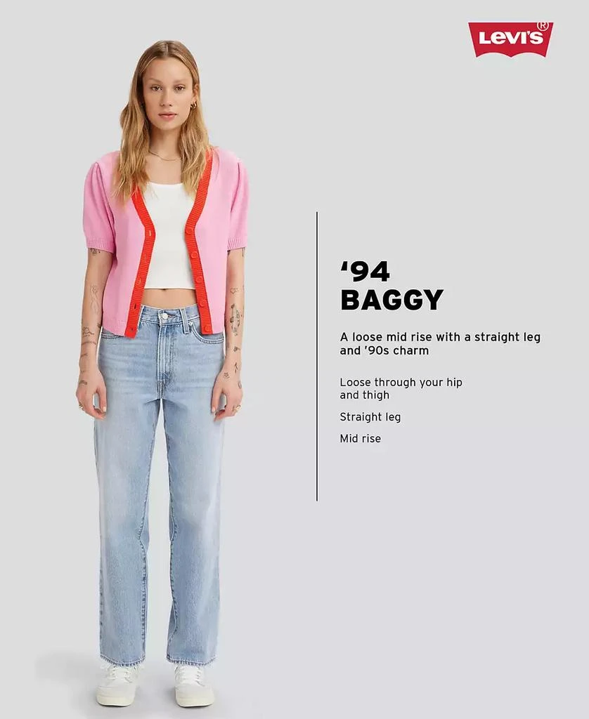 商品Levi's|Women's Mid Rise Cotton 94 Baggy Jeans,价格¥423,第4张图片详细描述