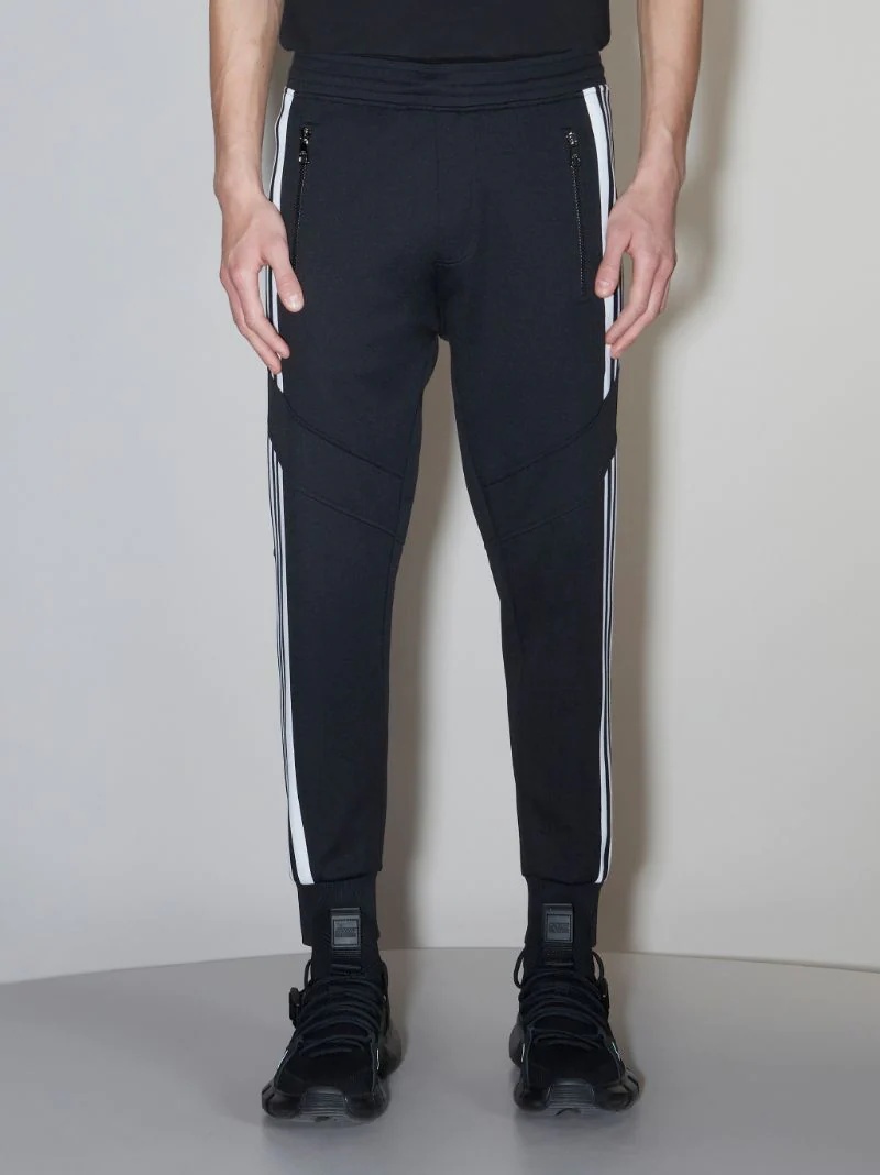 商品Neil Barrett|NEIL BARRETT 男士黑色休闲裤 BJP012C-R503C-042,价格¥2244,第1张图片