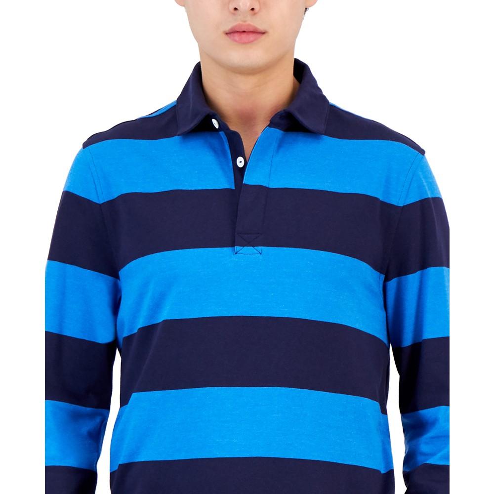 Men's Vintage Striped Rugby Polo, Created for Macy's商品第3张图片规格展示