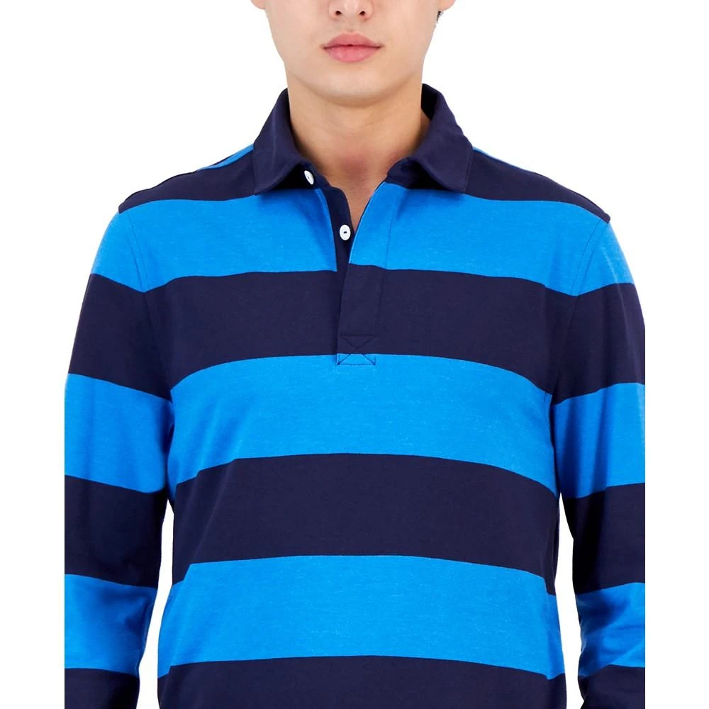 商品Club Room|Men's Vintage Striped Rugby Polo, Created for Macy's,价格¥149,第3张图片详细描述