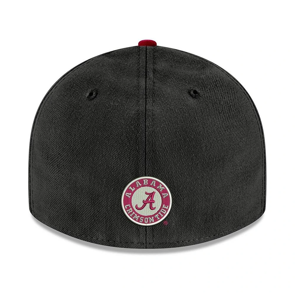 商品New Era|Men's Black, Crimson Alabama Crimson Tide Basic Low Profile 59Fifty Fitted Hat,价格¥279,第5张图片详细描述