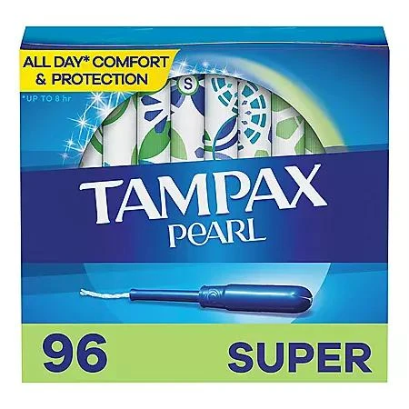 商品Tampax|珍珠导管卫生棉条 96支装 大流量（9-12g）,价格¥131,第1张图片