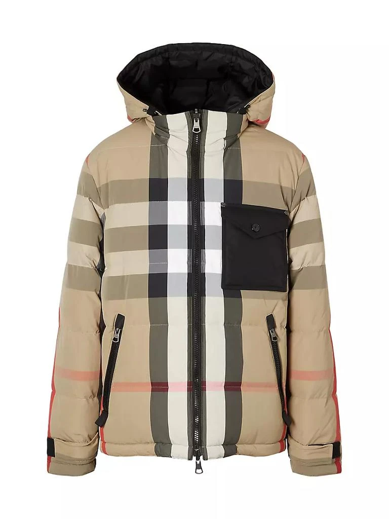 商品Burberry|Rutland Reversible Archive Check Down Puffer Coat,价格¥15386,第1张图片