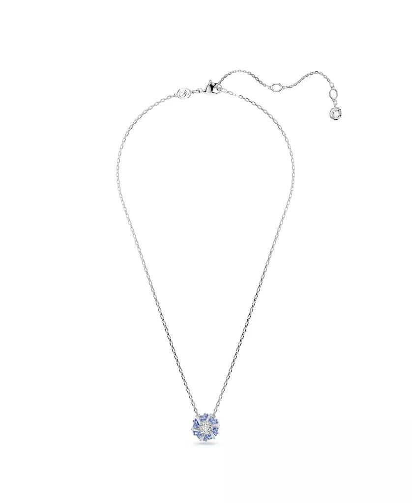 商品Swarovski|Flower, Blue, Rhodium Plated Idyllia Pendant Necklace,价格¥1277,第2张图片详细描述