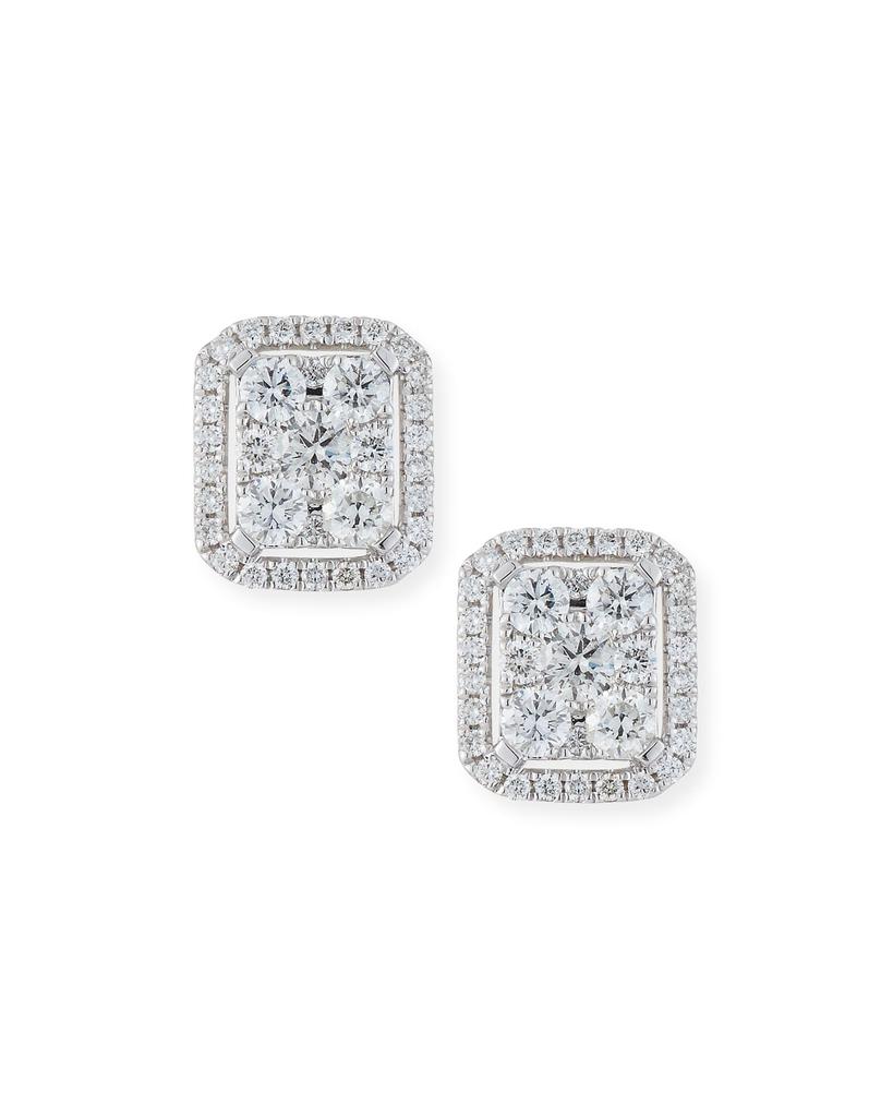 18k White Gold Diamond & Pearl Convertible Earrings商品第3张图片规格展示
