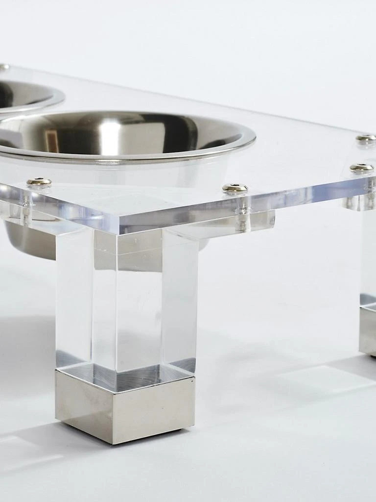 Glam Clear Double Bowl Pet Feeder 商品