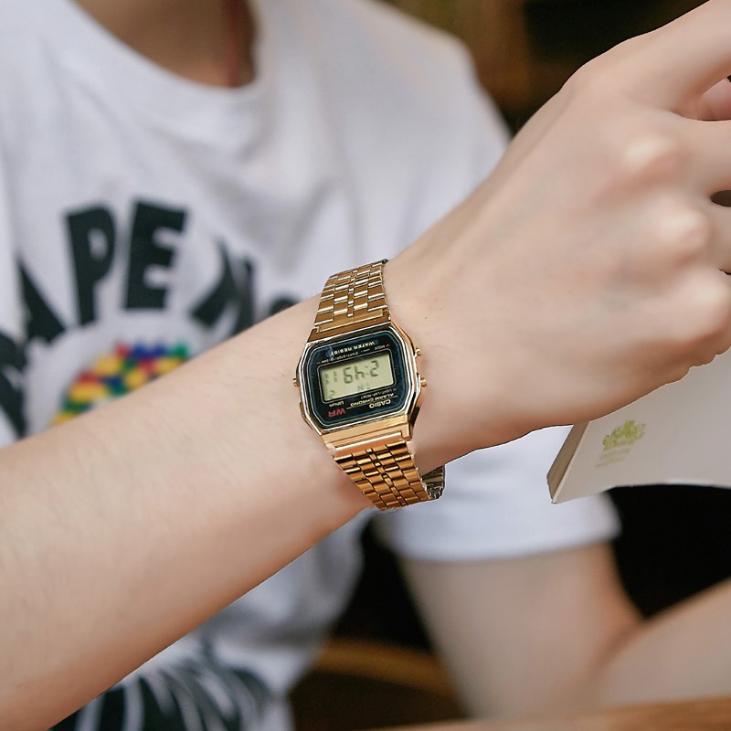 商品[国内直发] Casio|（限时特价小金表）卡西欧男女同款小金表复古手表电子表男表女表,价格¥325,第4张图片详细描述